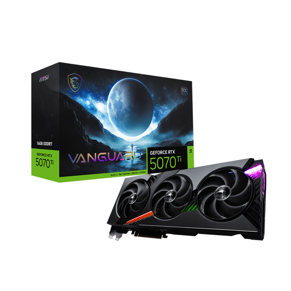 MSI GeForce RTX 5070 Ti Vanguard SOC 16GB Nvidia Graphic Card