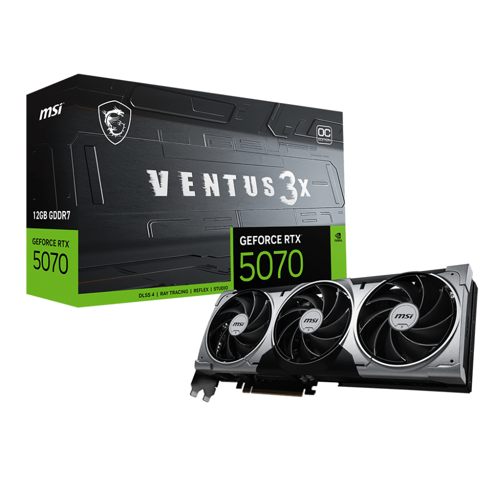 MSI GeForce RTX 5070 Ventus 3X OC 12GB Nvidia Graphic Card