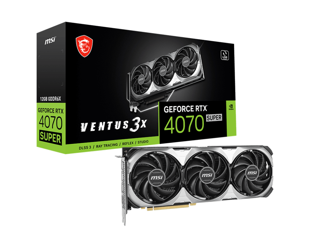 MSI GeForce RTX 4070 Super Ventus 3X 12GB Nvidia Graphic Card