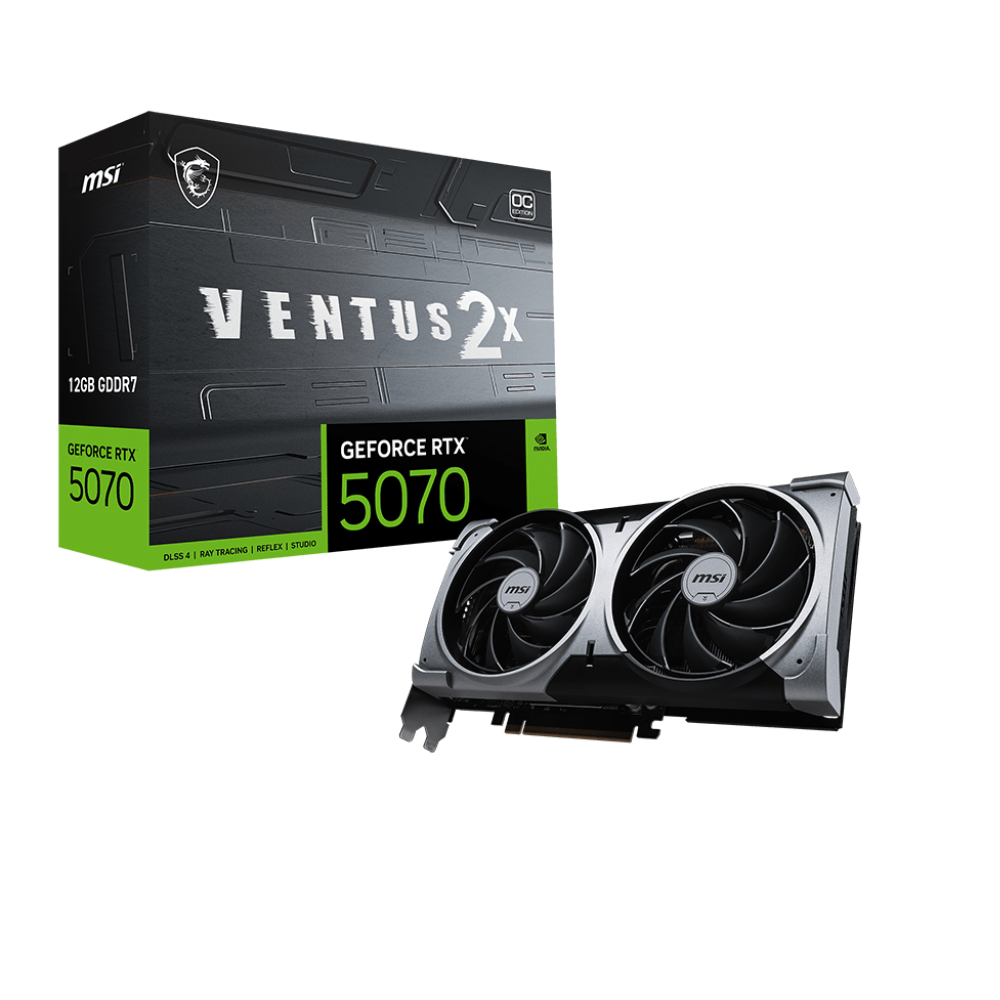 MSI GeForce RTX 5070 Ventus 2X OC 12GB Nvidia Graphic Card