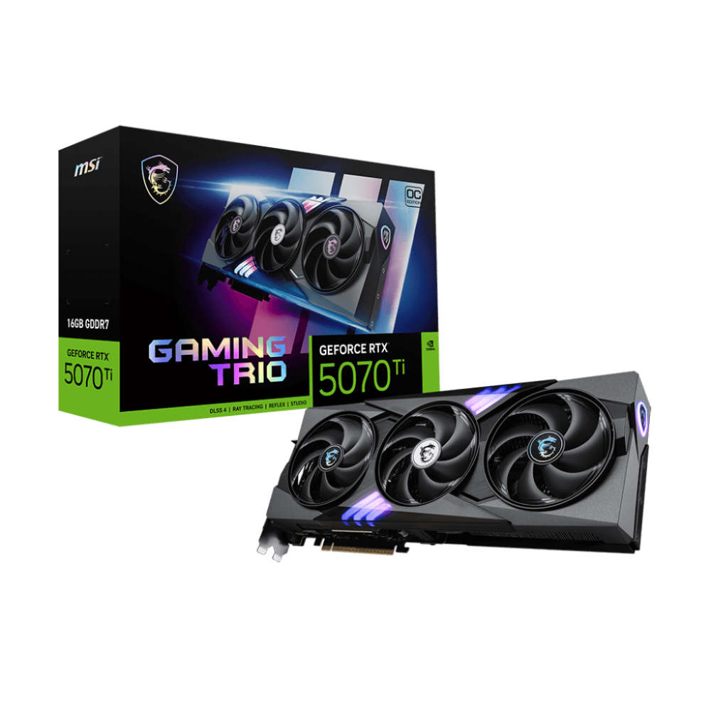 MSI GeForce RTX 5070 Ti Gaming Trio OC Plus 16GB Nvidia Graphic Card