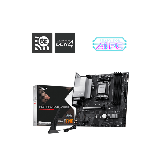 MSI Pro B840M-P Wifi6e DDR5 AMD Motherboard