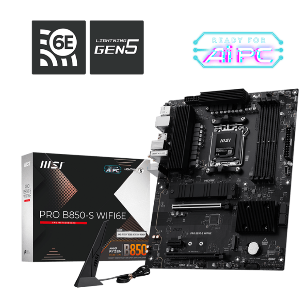 MSI Pro B850-S Wifi6e DDR5 AMD Motherboard