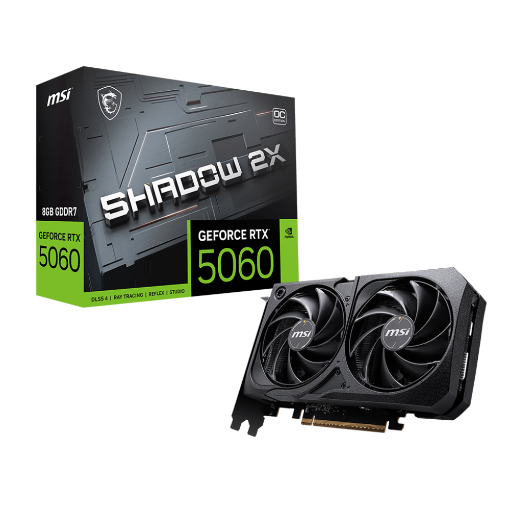 MSI GeForce RTX 5060 Shadow 2X OC 8GB Nvidia Graphic Card
