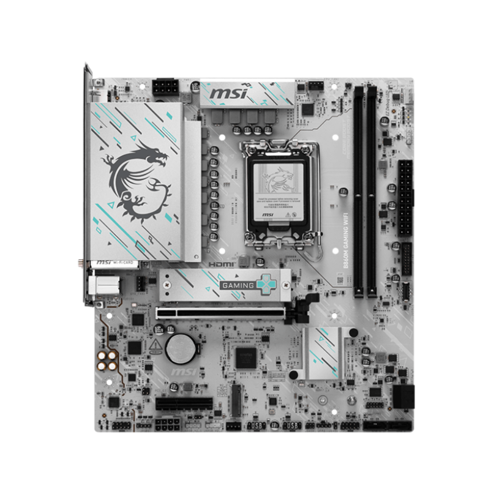 MSI B860M Gaming Wifi7 DDR5 Intel Motherboard ( White )