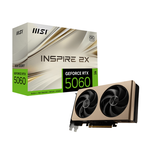 MSI GeForce RTX 5060 Inspire 2X OC 8GB Nvidia Graphic Card