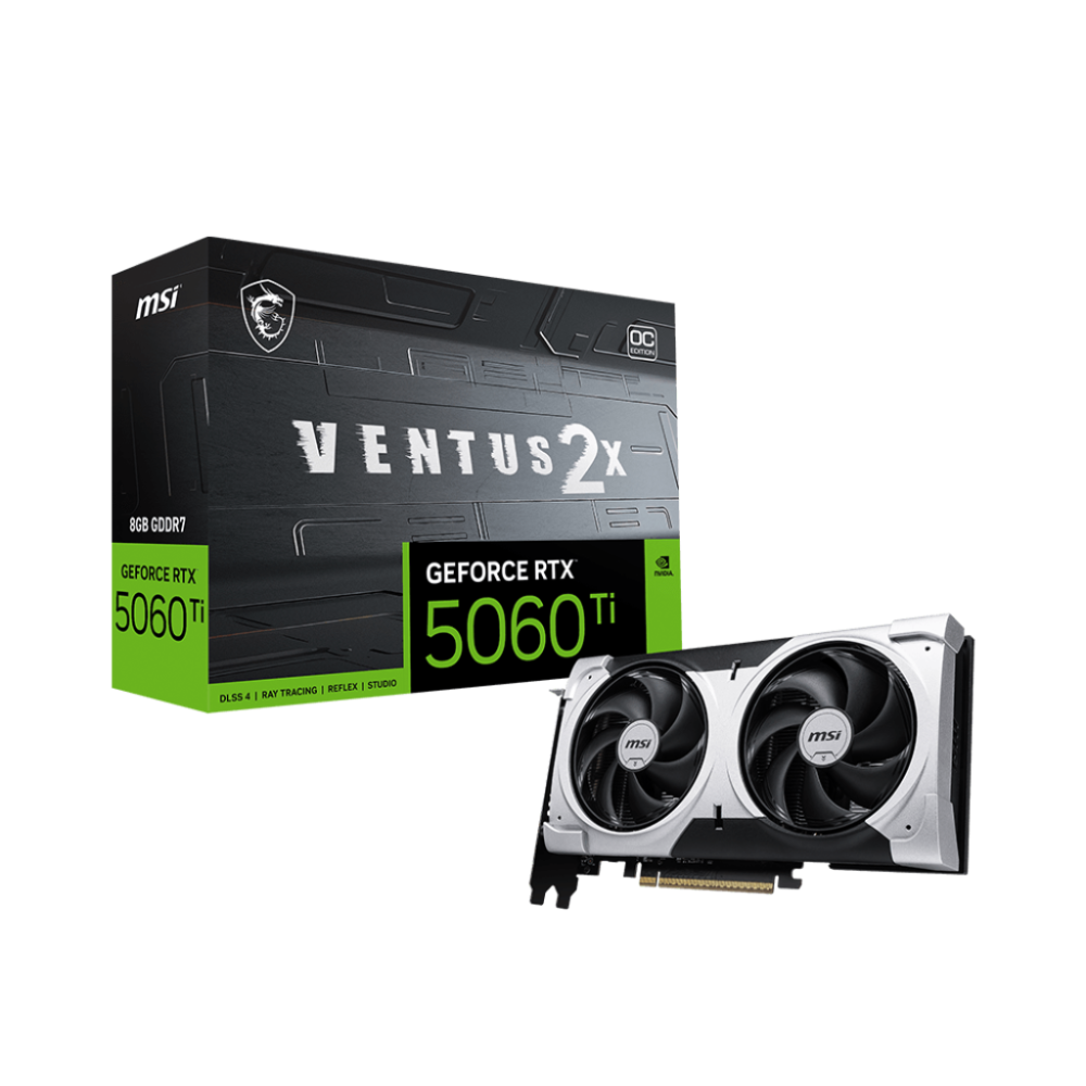 MSI GeForce RTX 5060 Ti Ventus 2X OC Plus 8GB Nvidia Graphic Card