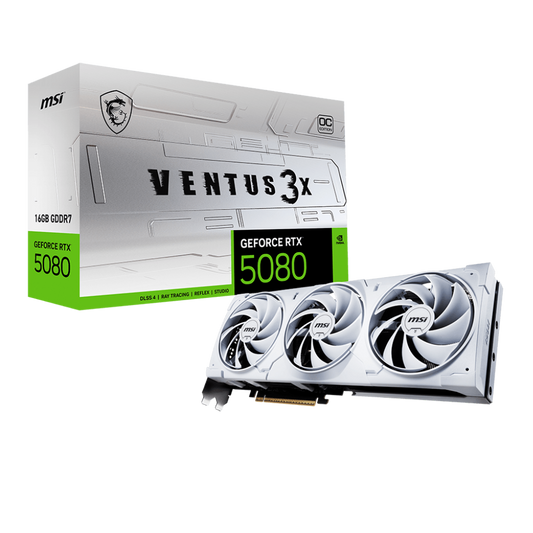 MSI GeForce RTX 5080 Ventus 3X OC White 16GB Nvidia Graphic card