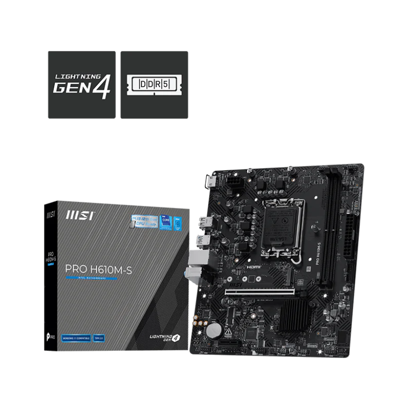 MSI Pro H610M-S DDR5 Intel Motherboard