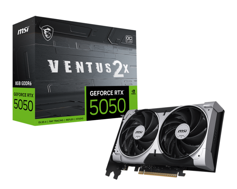 MSI GeForce RTX 5050 Ventus 2X OC 8GB NVIDIA Graphic Card