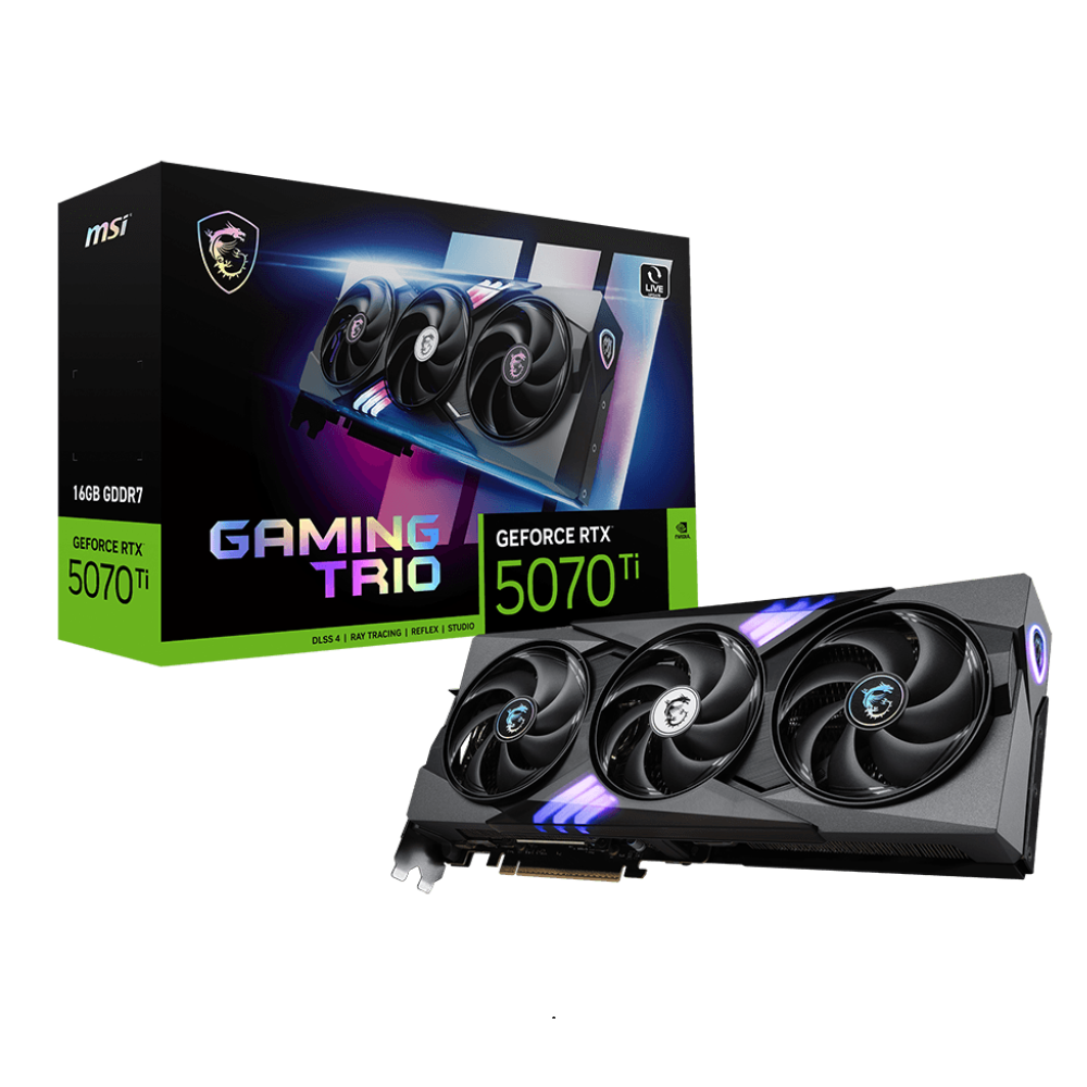 MSI GeForce RTX 5070 Ti Gaming Trio Plus 16GB Nvidia Graphic Card