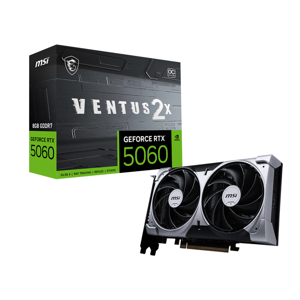 MSI GeForce RTX 5060 Ventus 2X OC 8GB Nvidia Graphic Card