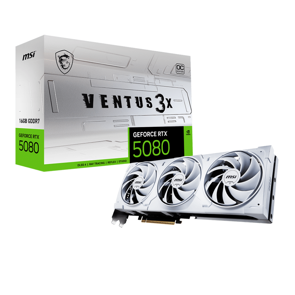 MSI GeForce RTX 5080 Ventus 3X OC White 16GB Nvidia Graphic card