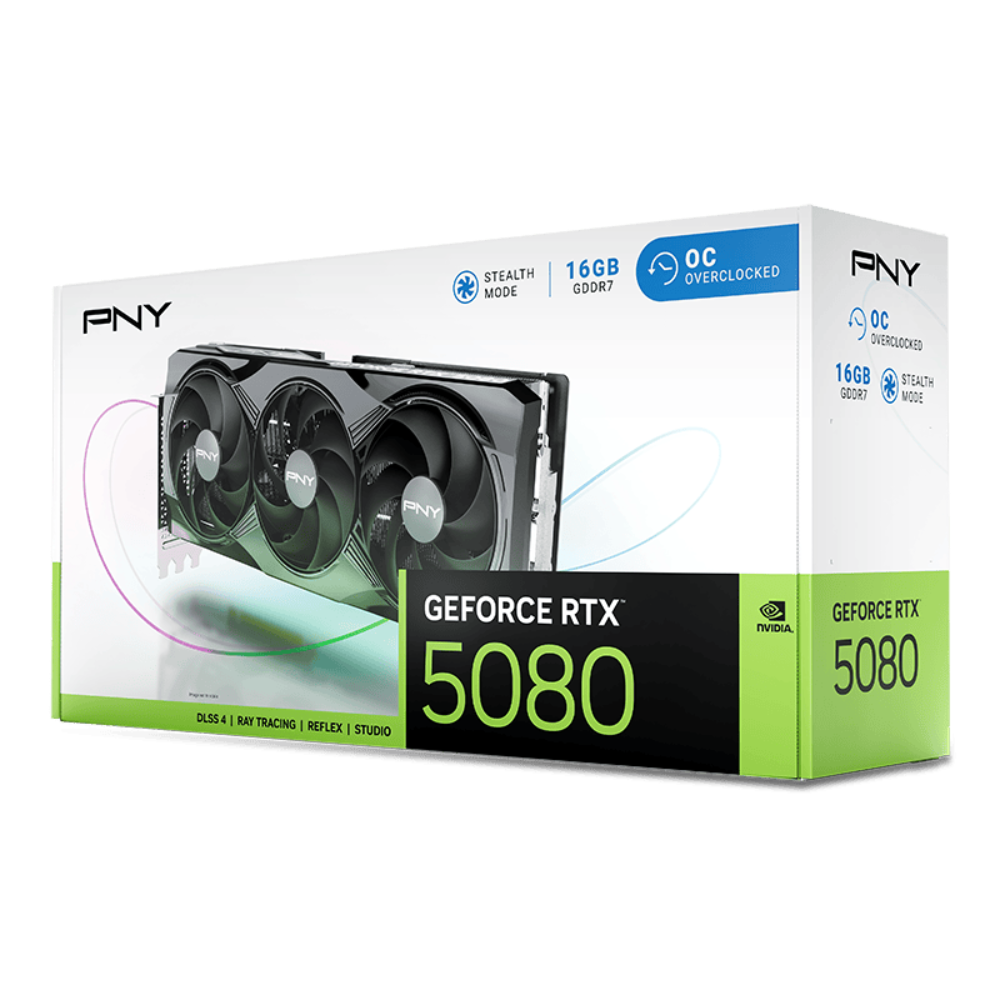 PNY GeForce RTX 5080 OC 16GB Nvidia Graphic Card