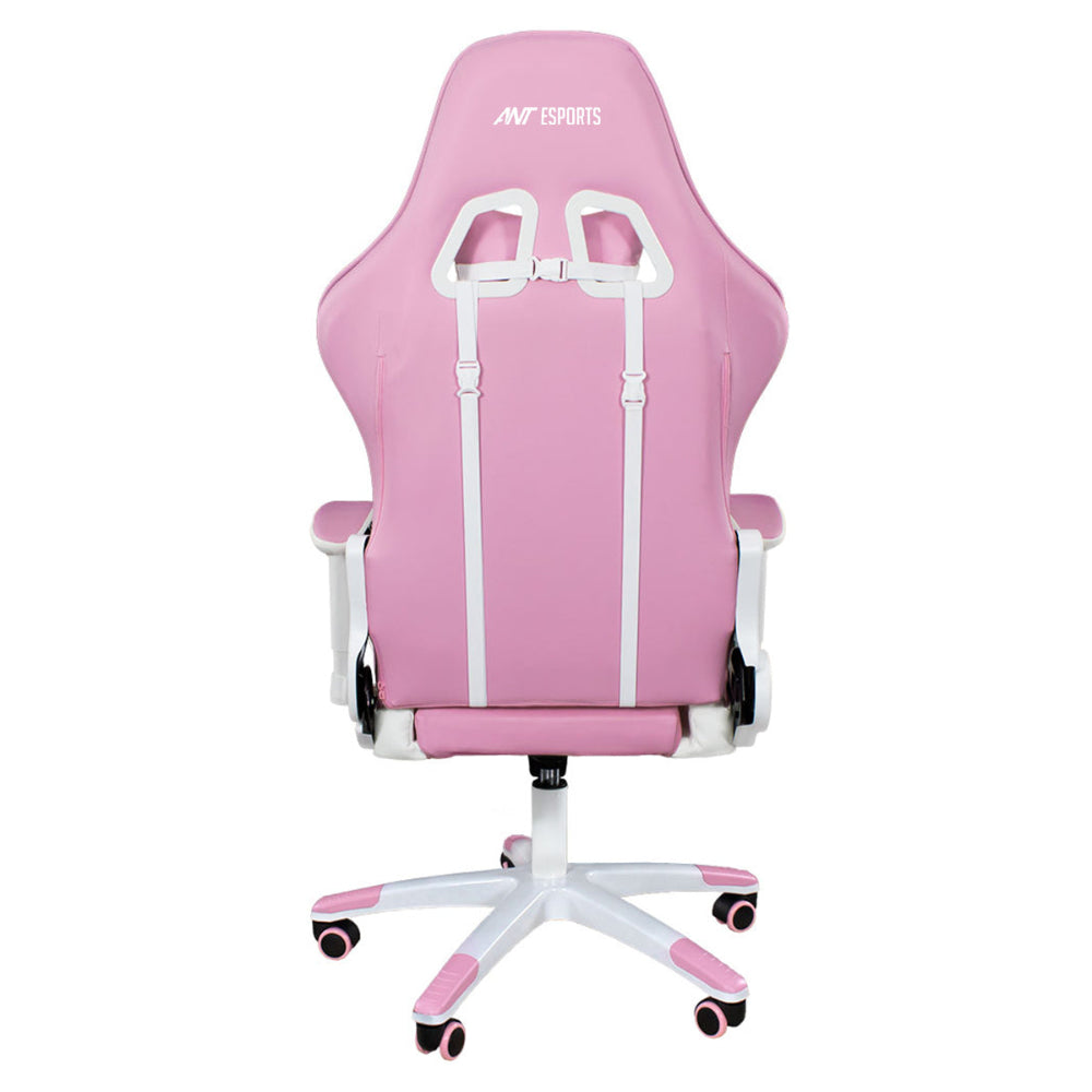 ANT ESPORTS 9077 Ergonomic Gaming Chair ( White / Pink )