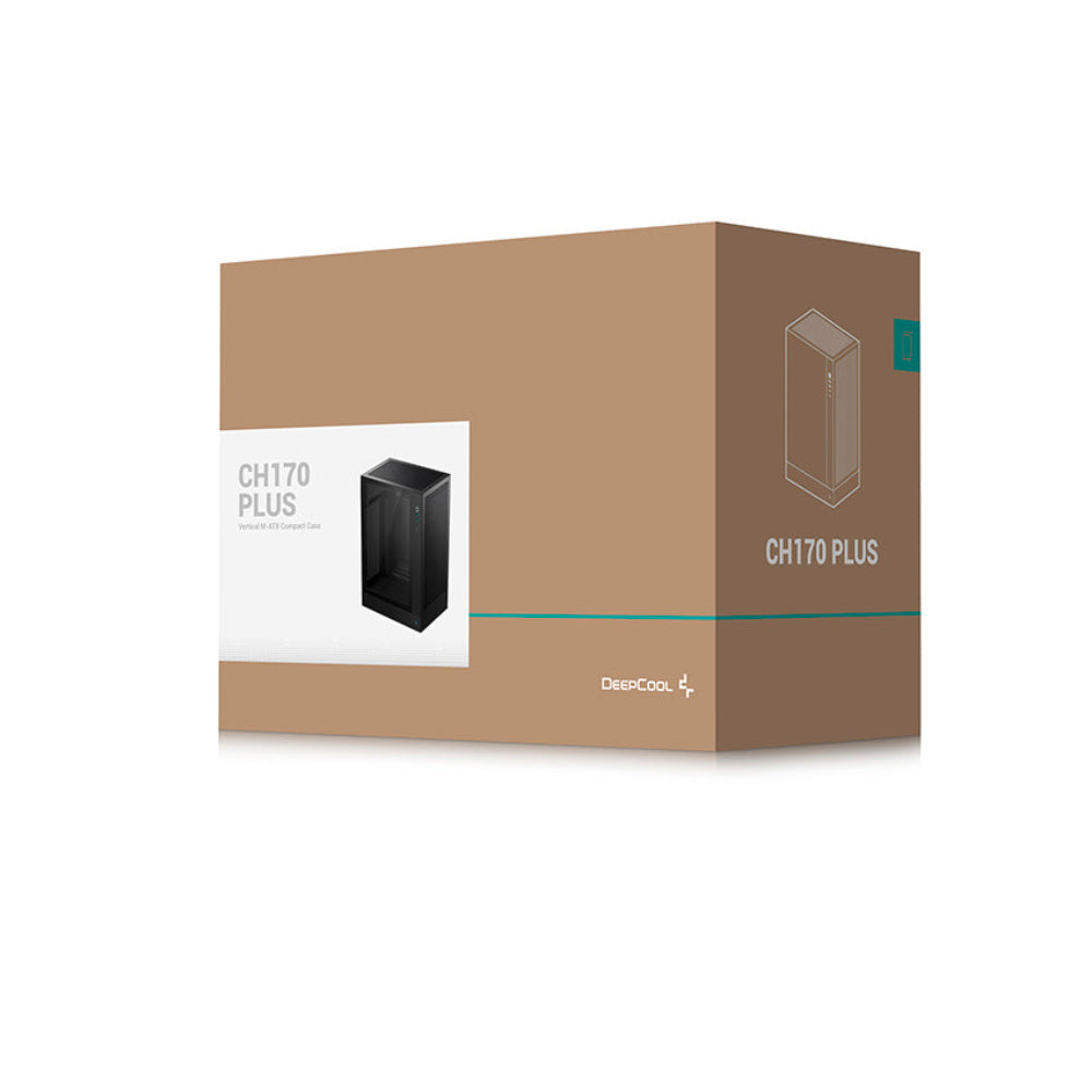 DEEPCOOL CH170 Plus MATX Mid Tower Cabinet ( Black )