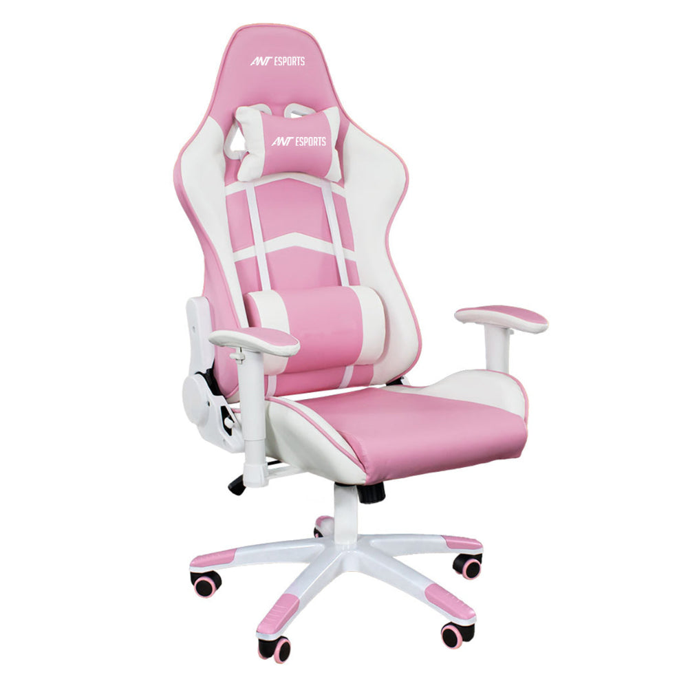 ANT ESPORTS 9077 Ergonomic Gaming Chair ( White / Pink )