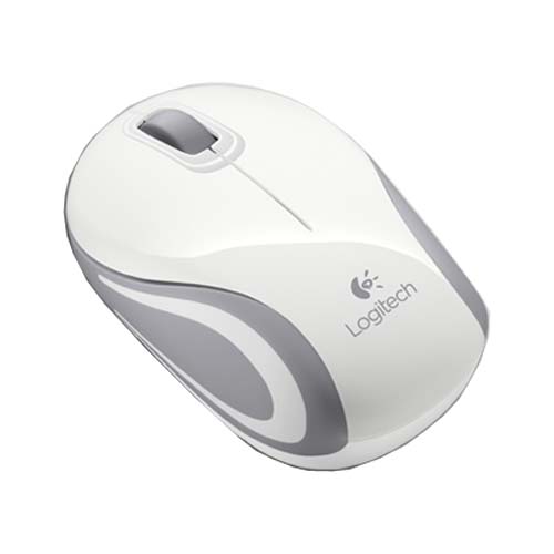LOGITECH M187 Wireless Ambidextrous Gaming Mouse ( 910-005380 ) ( 1000DPI / 3 Macro Buttons ) ( White )