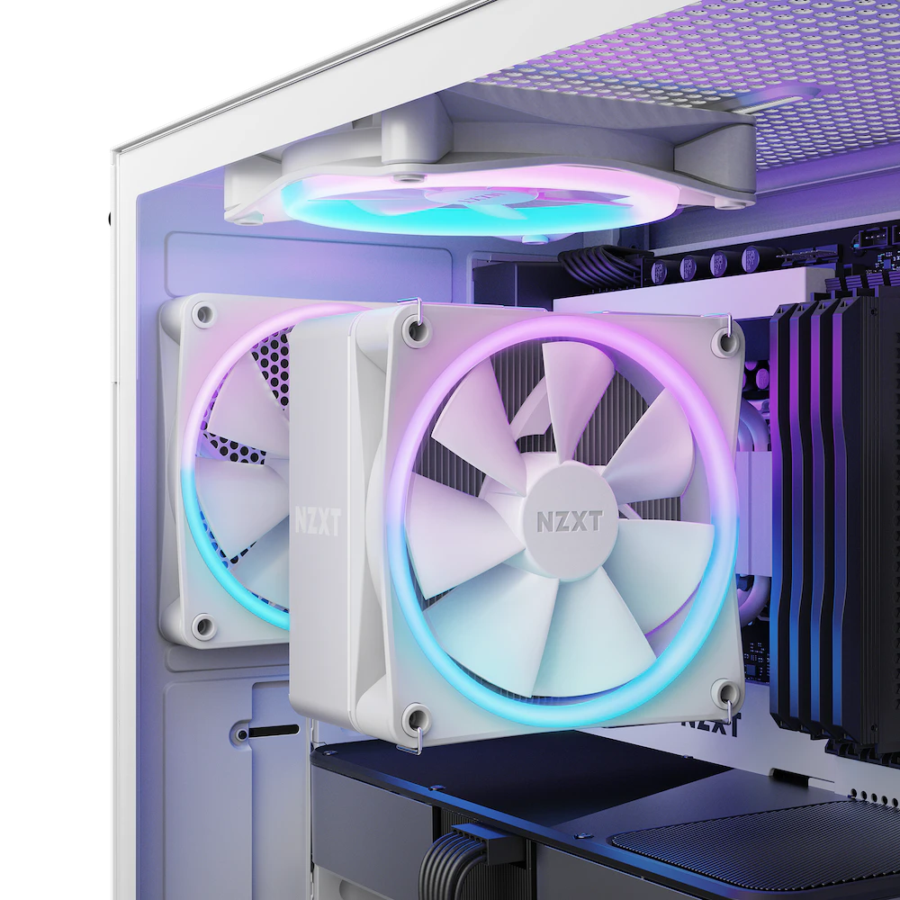 NZXT T120 RGB 120mm PWM RGB Single Tower CPU Air Cooler (White)