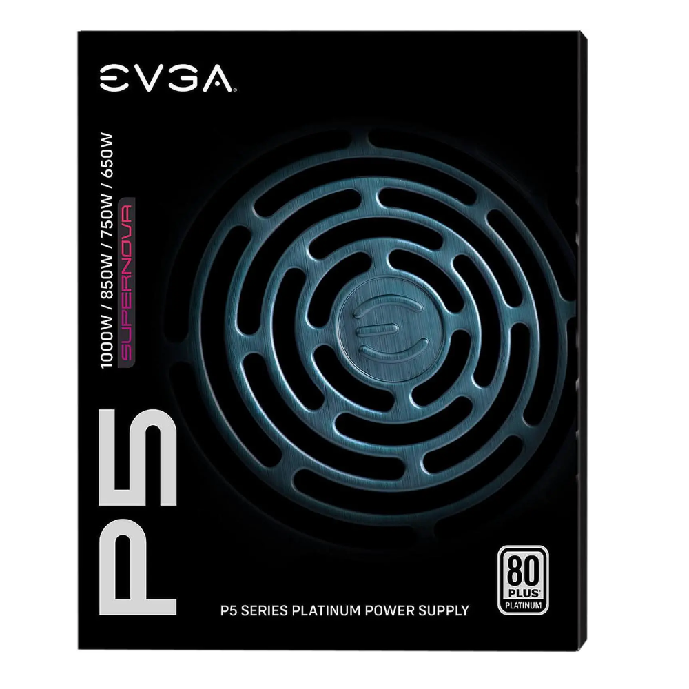 EVGA Supernova 1000 P5 80+ Platinum Fully Modular ATX 3.1 Power Supply (1000 W)