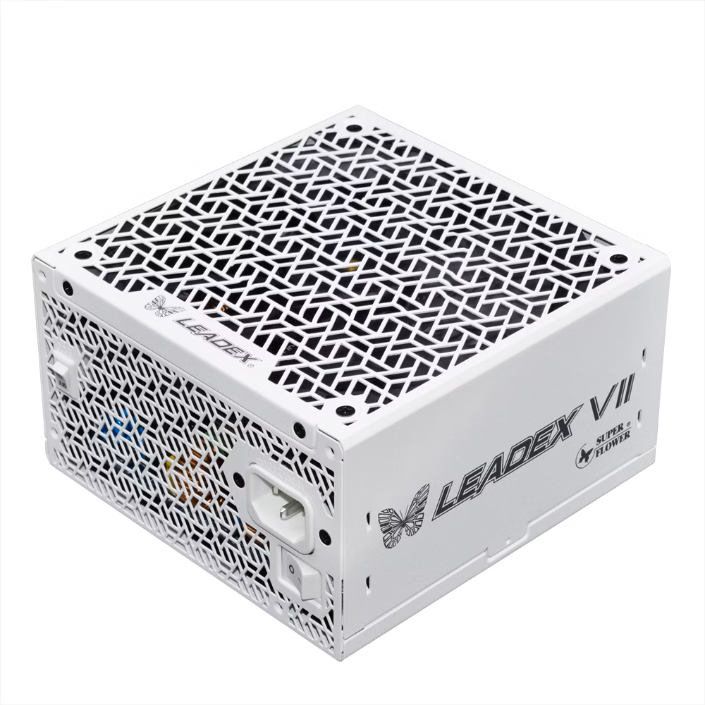 SUPER FLOWER Leadex VII 1000W 80+ Platinum Pro Fully Modular ATX 3.1 Power Supply ( 1000W ) ( White )