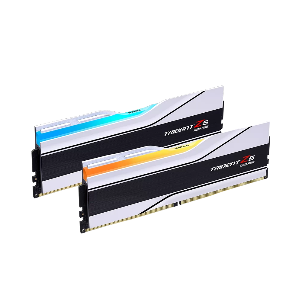 G.SKILL Trident Z5 Neo RGB 64GB ( 32GBx2 ) 6000MHz DDR5 RAM ( White ) ( CL36 )