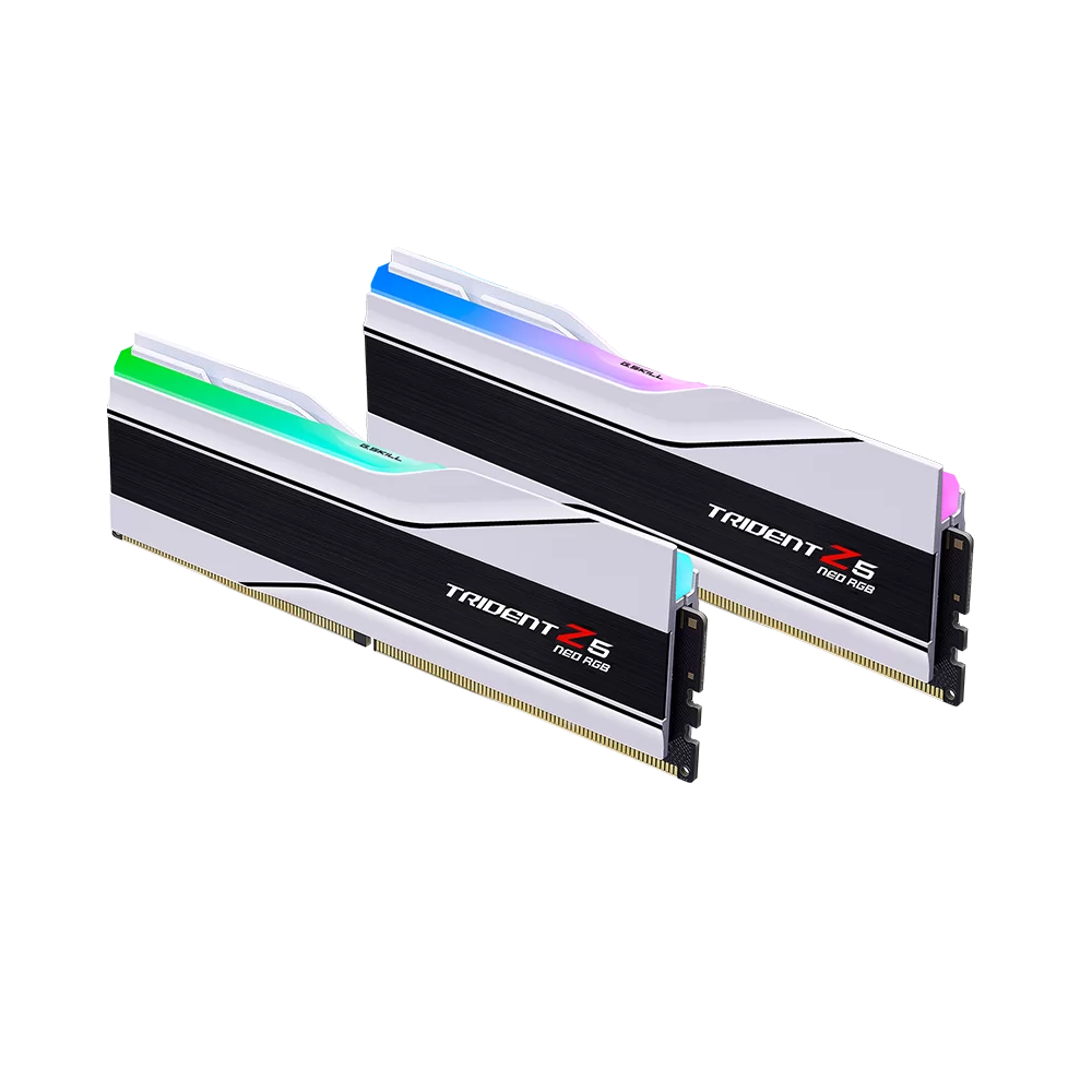 G.SKILL Trident Z5 Neo RGB 64GB ( 32GBx2 ) 6000MHz DDR5 RAM ( White ) ( CL36 )