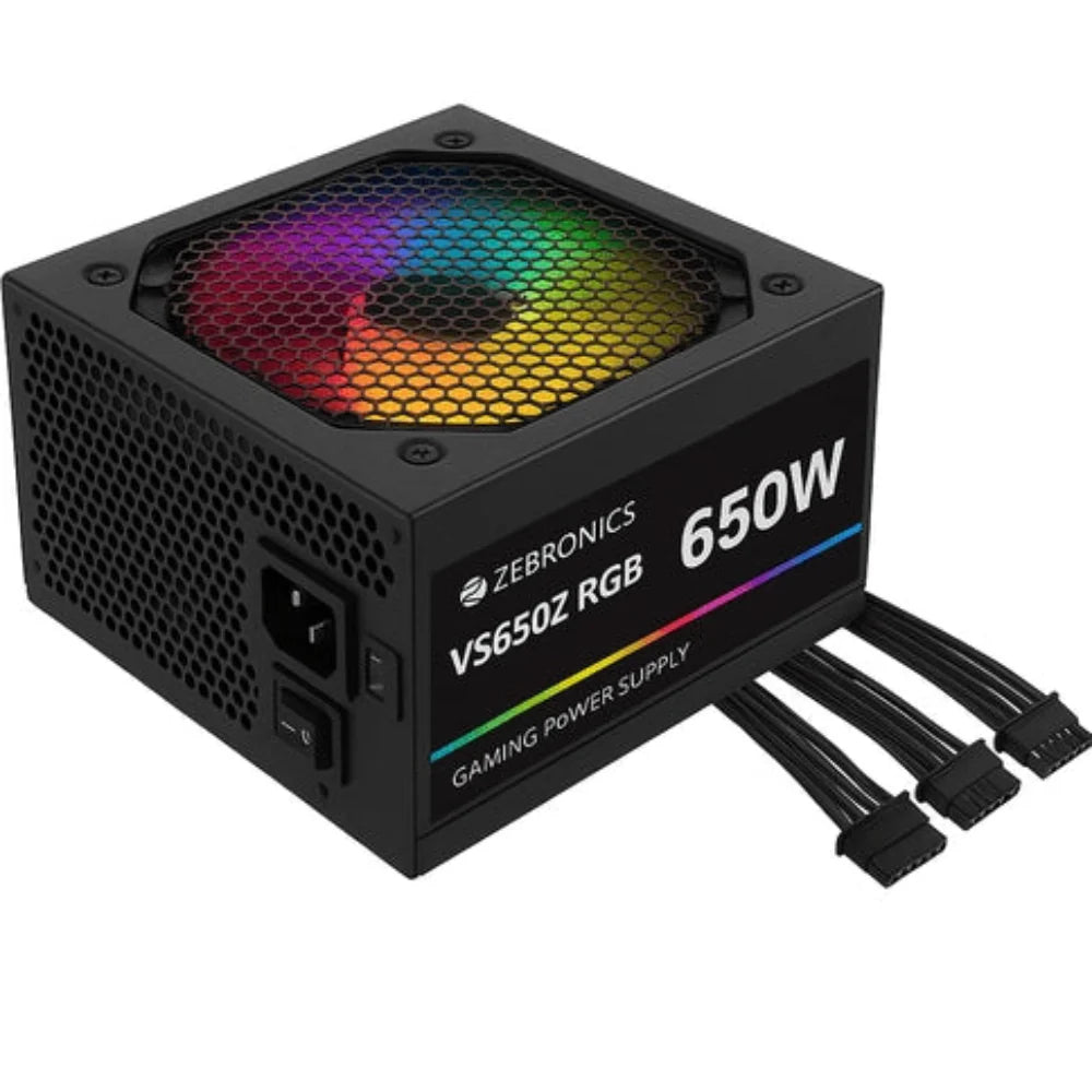 ZEBRONICS Zeb VS650Z 650W Non-Modular Power Supply ( Black )