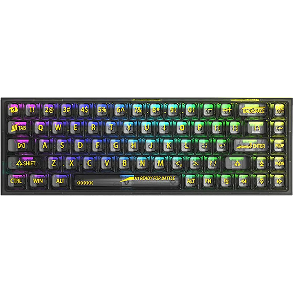 REDRAGON K631 Pro Castor 65% Mechanical Wired Gaming Keyboard ( Black ) ( Translucent Custom Switch )