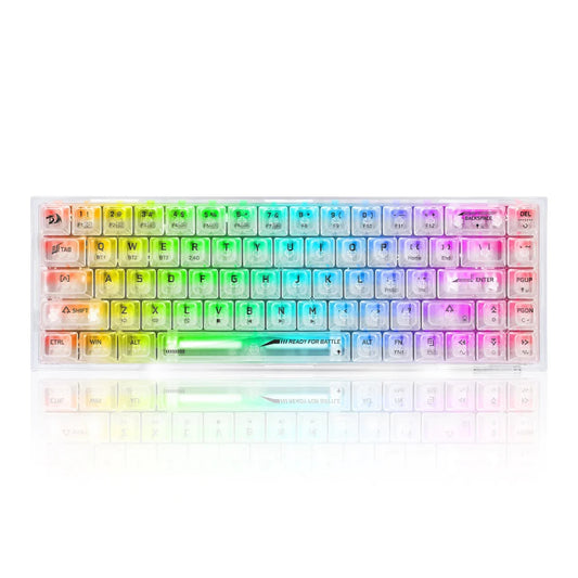REDRAGON K631 Pro Castor 65% Mechanical Wired Gaming Keyboard ( White ) ( Translucent Custom Switch )