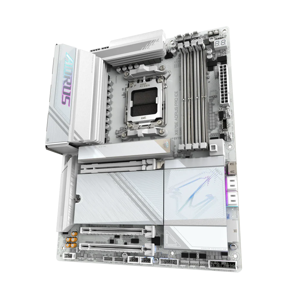 GIGABYTE X870E Aorus Pro ICE WIFI7 DDR5 AMD Motherboard ( White )