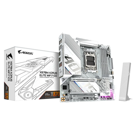 GIGABYTE X870M Aorus Elite ICE Wifi7 DDR5 AMD Motherboard