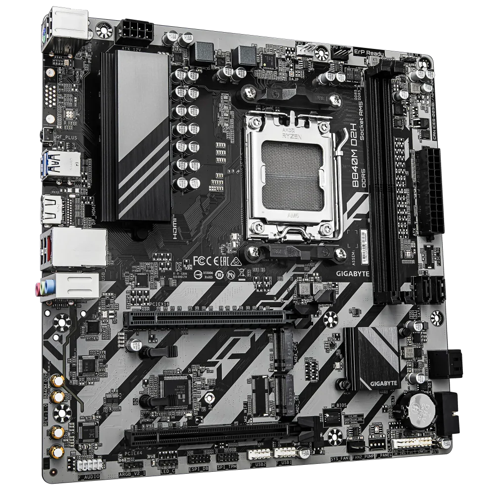GIGABYTE B840M D2H AMD Motherboard