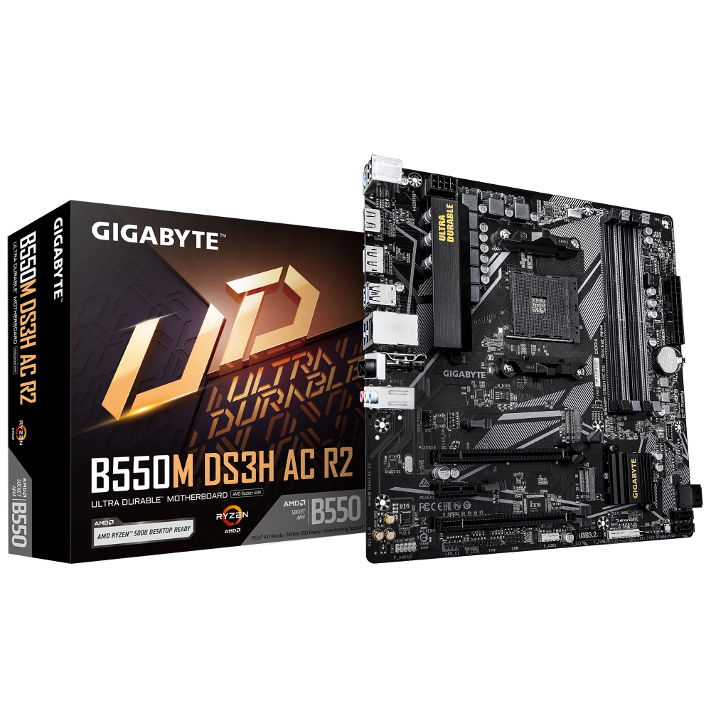 GIGABYTE B550M DS3H AC R2 DDR4 AMD Motherboard