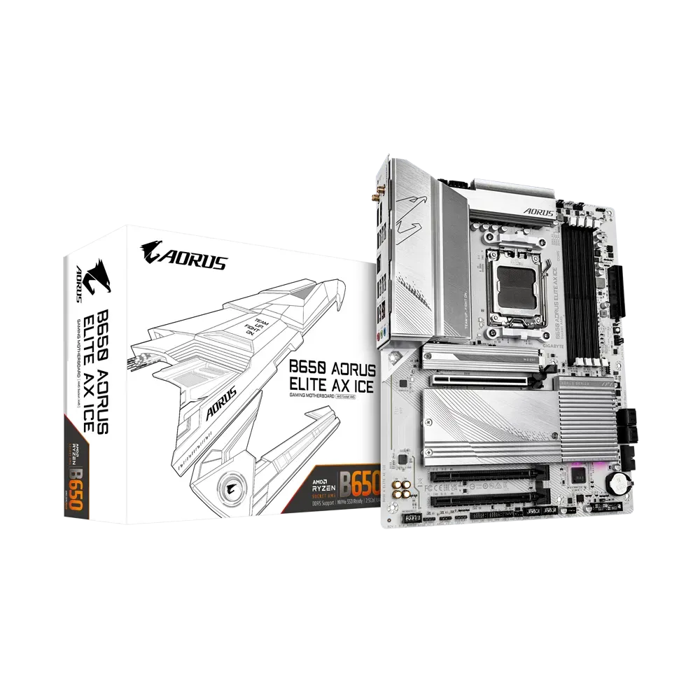 GIGABYTE B650 Aorus Elite AX ICE DDR5 AMD Motherboard ( White )