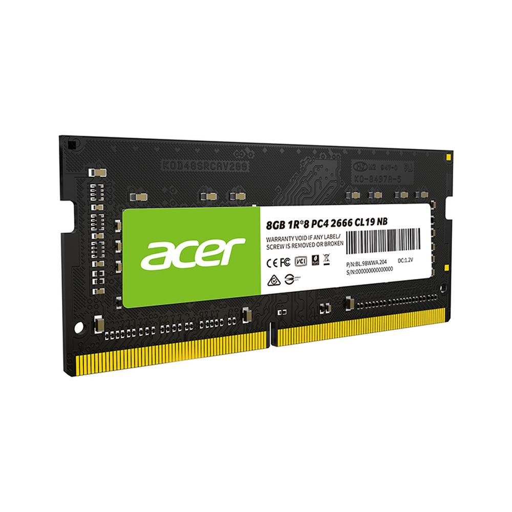 ACER SD100 4GB ( 4GBx1 ) 2666MHz DDR4 Laptop RAM ( Black ) ( CL19 )