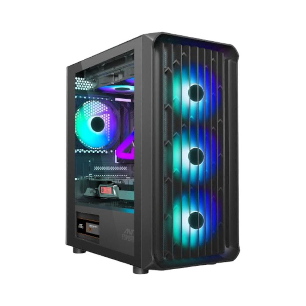 ANT ESPORTS 205 Air ARGB ATX Mid Tower Cabinet (Black)