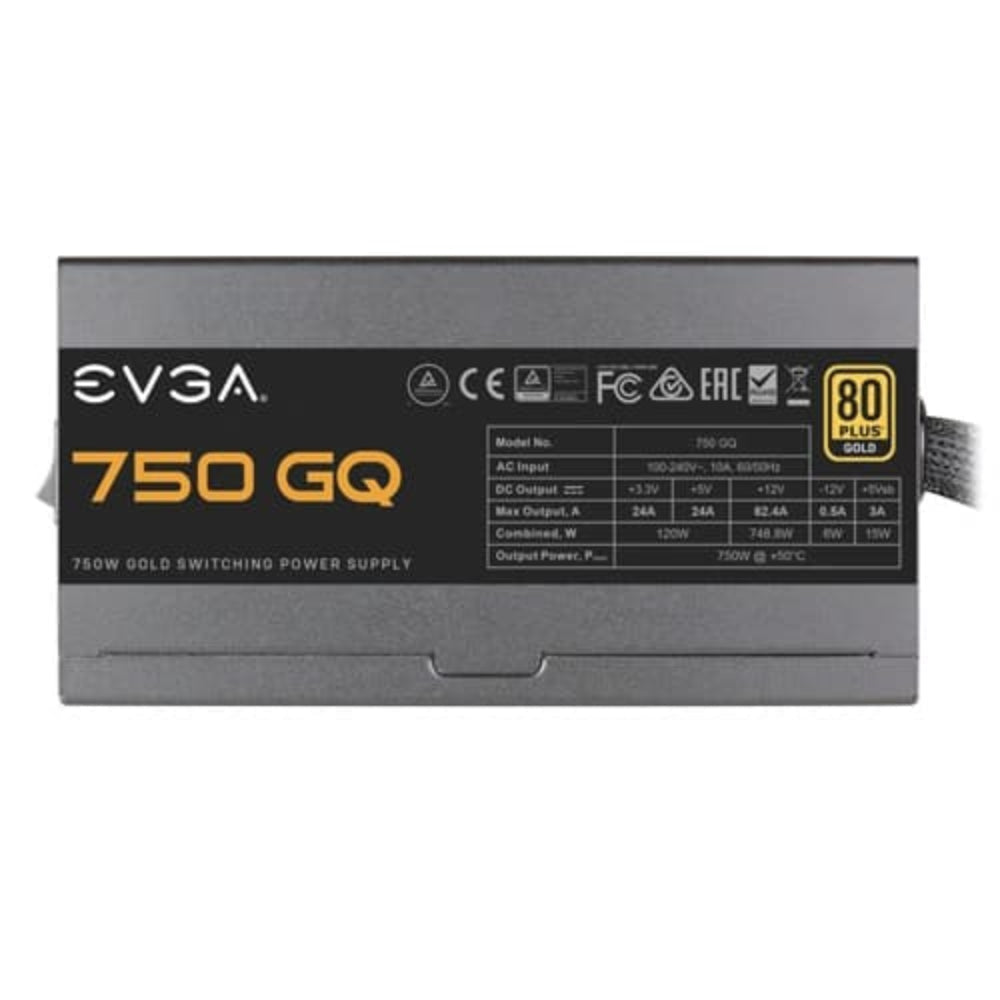 EVGA 750 GQ 750W 80+ Gold Semi Modular ATX 3.1 Power Supply