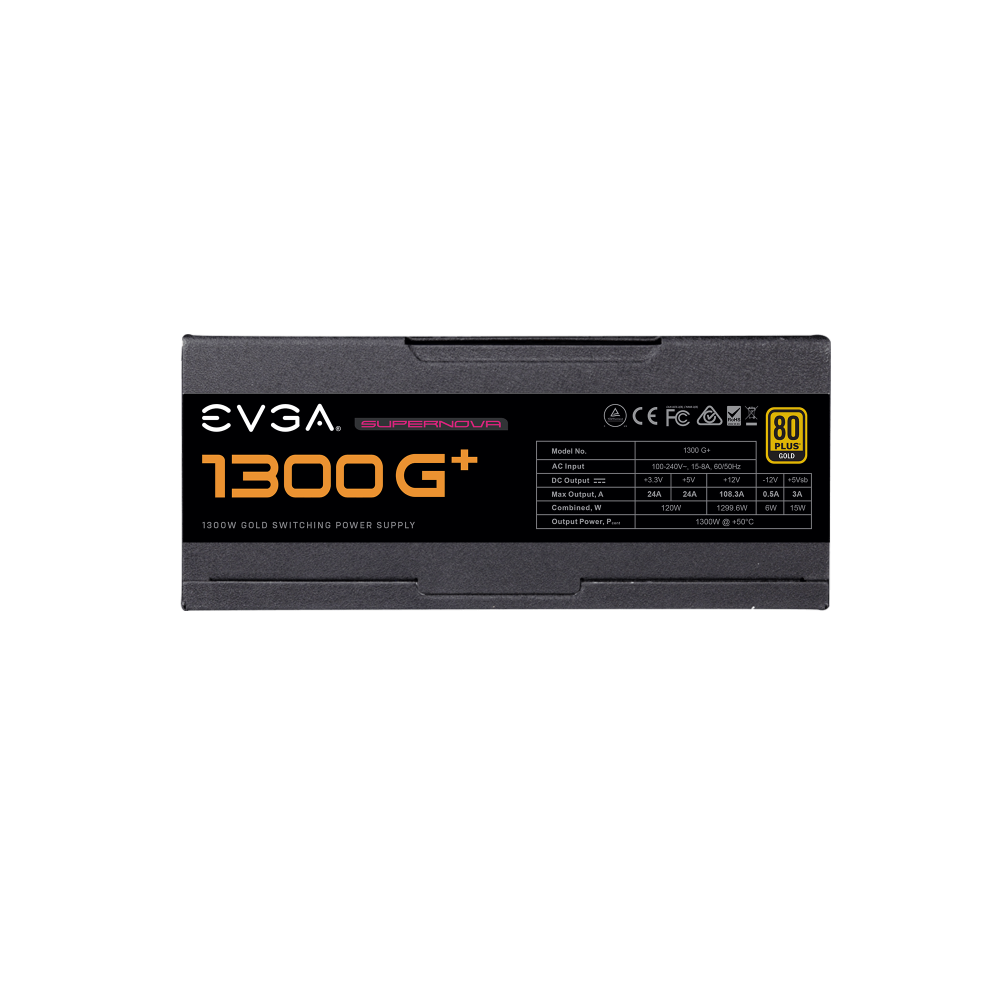 EVGA Supernova 1300G+ 80+ Gold ATX 2.0 Fully Modular Power Supply ( 1300W )