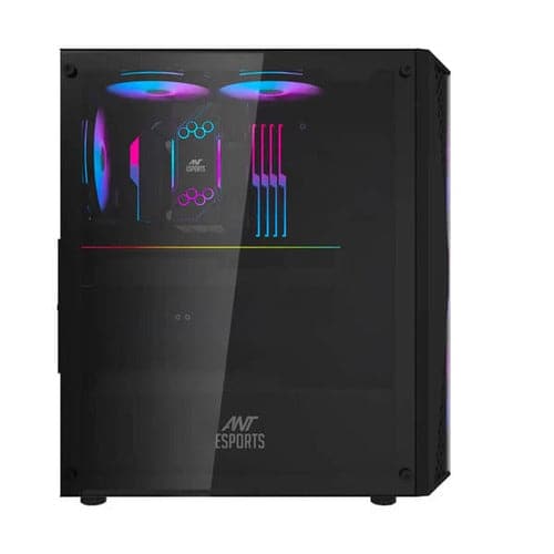 ANT ESPORTS 220 Air RGB ATX Mid Tower Cabinet (Black)