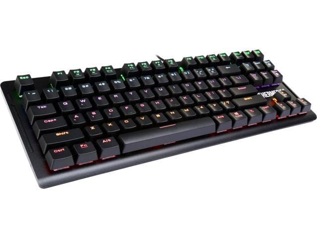 GAMDIAS Hermes E2 Tenkeyless Mechanical Wired Gaming Keyboard ( Black ) ( Blue Clicky Switch )