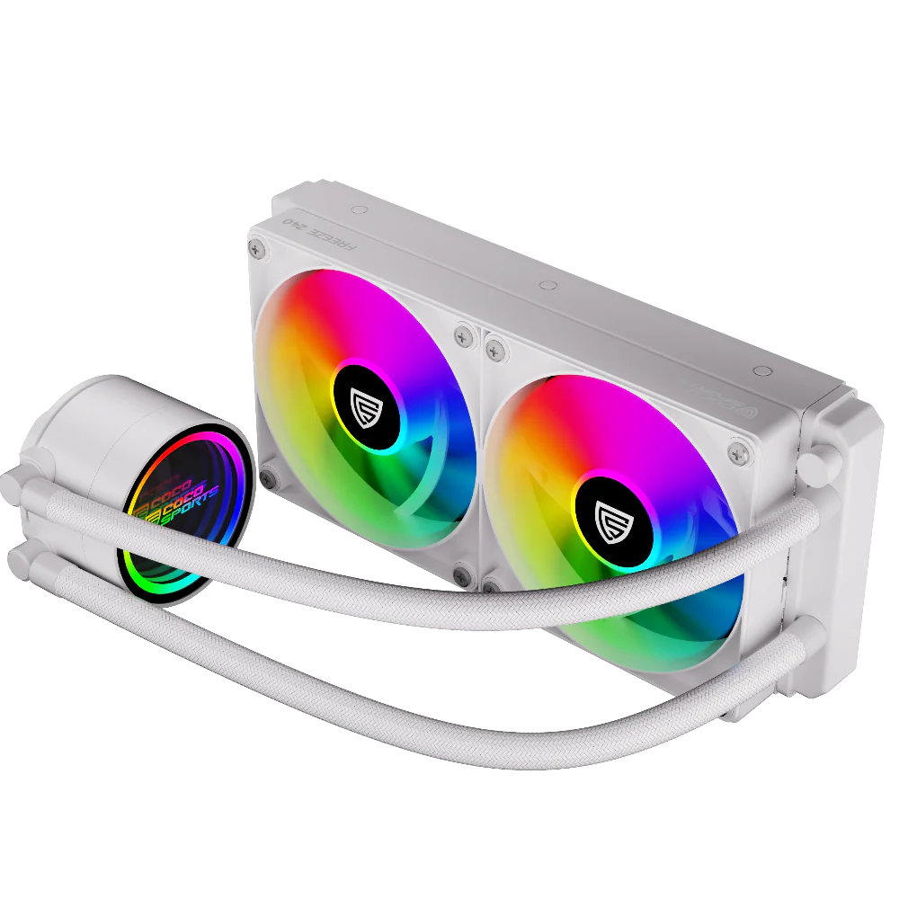 COCONUT Sports Freeze 240mm ARGB CPU Liquid Cooler ( White )