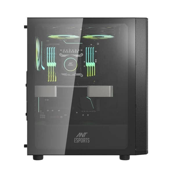 ANT ESPORTS 250 Air RGB ATX Mid Tower Cabinet (Black)