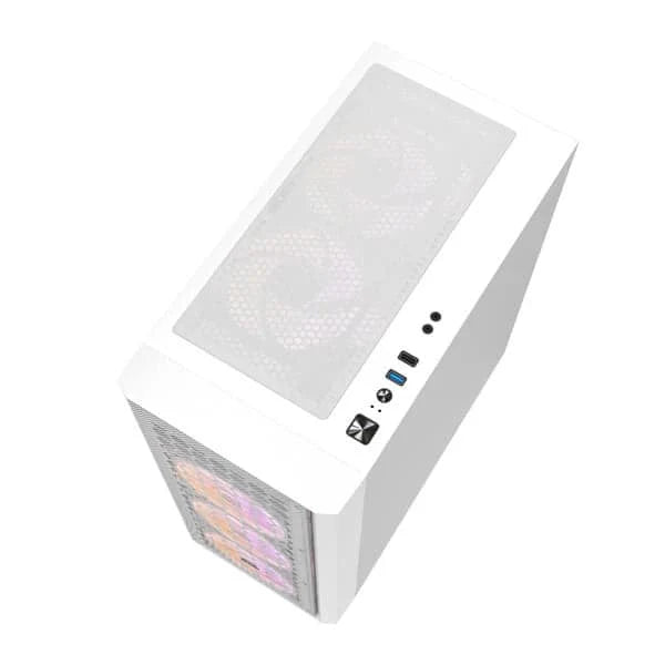 ANT ESPORTS 250 Air RGB ATX Mid Tower Cabinet (White)