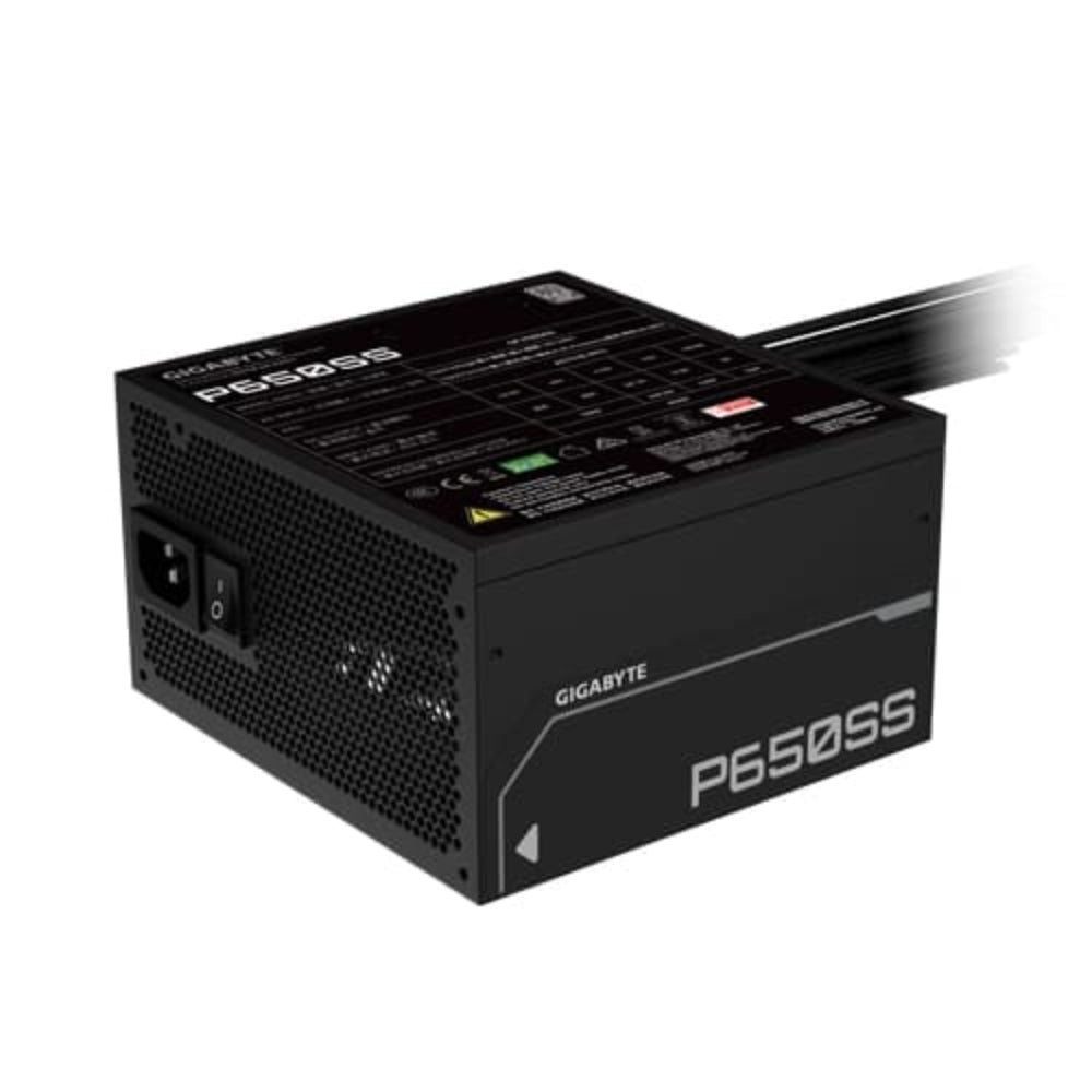 GIGABYTE P650SS 80+ Silver ATX 3.1 Non Modular Power Supply ( Black ) ( 650W )