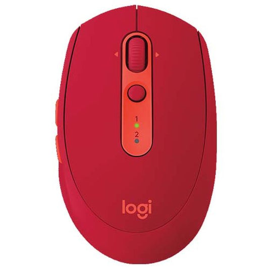 LOGITECH M590 Multi-Device Silent Bluetooth Wireless Ambidextrous Gaming Mouse ( 910-006247 ) ( 1000DPI / 5 Macro Button ) ( Ruby )