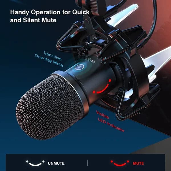 FIFINE K651 USB Computer Microphone Kit