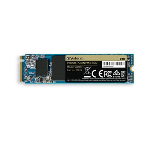 VERBATIM VI3000 2TB PCLE M.2 2280 NVME Gen3 Internal Solid State Drive ( SSD )
