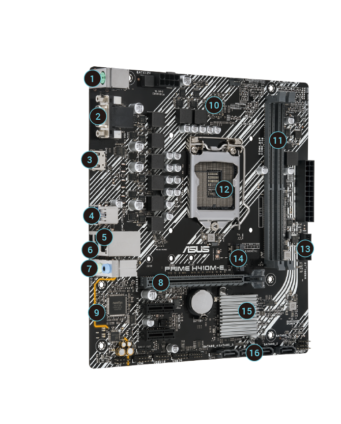 ASUS Prime H410M-E DDR4 Intel Motherboard