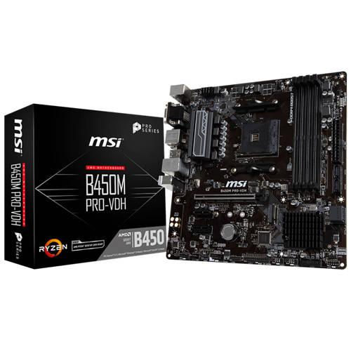 MSI B450M Pro-VDH DDR4 AMD Motherboard